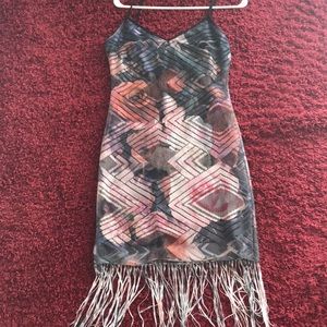 Rose Spaghetti Strap Dress